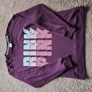 Vs pink gradient logo campus sweatshirt sz M